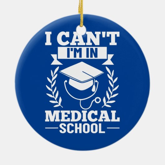 Medizinstudenten Med-Bildung Keramik Ornament (Hinten)