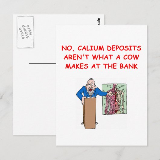 Medizinstudenten Postkarte (Vorne/Hinten)