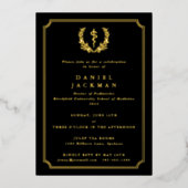 Medizinstudischer Abschluss Folieneinladung (Vorderseite)