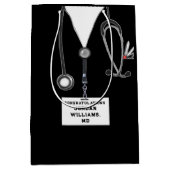 Medizinstudium Abschluss Mittlere Geschenktasche Geschenktüte (Vorderseite)