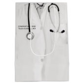 Medizinstudium Abschluss Mittlere Geschenktasche Geschenktüte (Rückseite)
