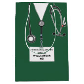 Medizinstudium Abschluss Mittlere Geschenktasche Geschenktüte (Vorderseite)