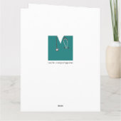 Medizinstudium Abschluss Personalisierte Karte (Rückseite)