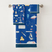 Medizinstudium des kleinen jungen Arztes mit dem N Badhandtuch Set (Insitu)