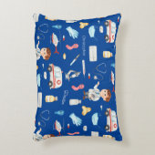 Medizinstudium des kleinen jungen Arztes mit dem N Dekokissen (Vorderseite(Vertikal))