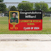 Medizinstudium für Schwarz, Rot und Gold Abschluss Banner (Insitu)