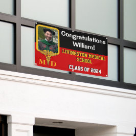 Medizinstudium für Schwarz, Rot und Gold Abschluss Banner