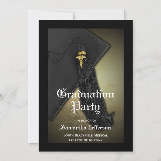 Medizinstudium oder Krankenpflegepartei Einladung (Vorderseite)