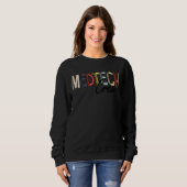 Medizintechnik Med Tech Crew Leopard Med Tech Sweatshirt (Vorne ganz)