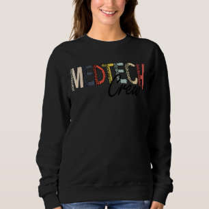 Medizintechnik Med Tech Crew Leopard Med Tech Sweatshirt