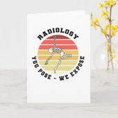 Medizintechniker Radiologe Röntgenforscherin Karte (Gelbe Blume)