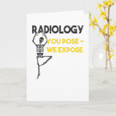 Medizintechniker Radiologe Röntgenforscherin Karte (Gelbe Blume)