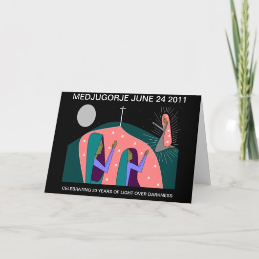 MEDJUGORJE 30-JÄHRIGER JAHRESTAG KARTE (Vorderseite)