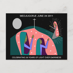 MEDJUGORJE 30-JÄHRIGER JAHRESTAG POSTKARTE