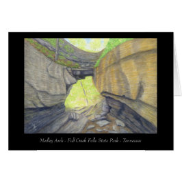 Medley Arch Natural Bridge - Appalachian Art Card