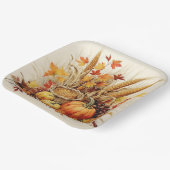 Medley der Goldenen Dankbarkeit: Foliage und Flora Pappteller (Gewinkelt)