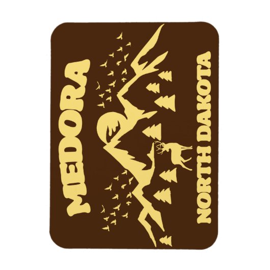 Medora, North Dakota Magnet (Vertikal)
