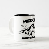 Medora, North Dakota Zweifarbige Tasse (Vorderseite Links)