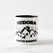 Medora, North Dakota Zweifarbige Tasse (Mittel)