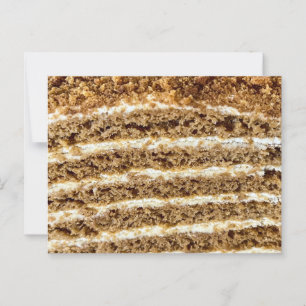 Medovik Honey Cake Abstrakt Postkarte