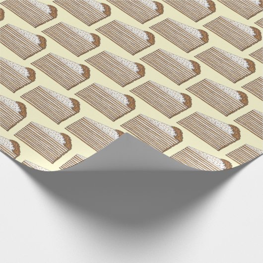 Medovik Medivnyk Russisch Ukrainisches Honey Cake  Geschenkpapier (Ecke)