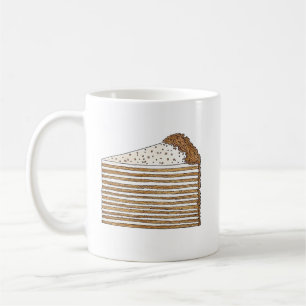 Medovik Medivnyk Russisch Ukrainisches Honey Cake  Kaffeetasse
