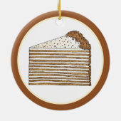 Medovik Medivnyk Russisch Ukrainisches Honey Cake Keramik Ornament (Hinten)