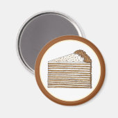 Medovik Medivnyk Russisch Ukrainisches Honey Cake  Magnet (Vorderseite/Rückseite)