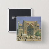 Medrasah Shir-Dhor an Registan Platz Button (Vorne & Hinten)