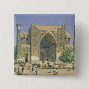 Medrasah Shir-Dhor an Registan Platz Button