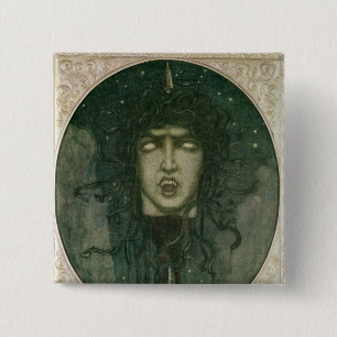 Medusa, 1919 button