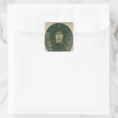 Medusa, 1919 quadratischer aufkleber (Tasche)