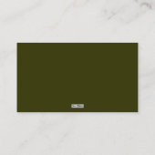 Medusa an den Felsen Visitenkarte (Rückseite)