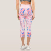 Medusa antiken griechischen ästhetischen rosa capri leggings (Rückseite)