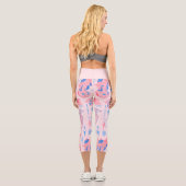 Medusa antiken griechischen ästhetischen rosa capri leggings (Rückseite)