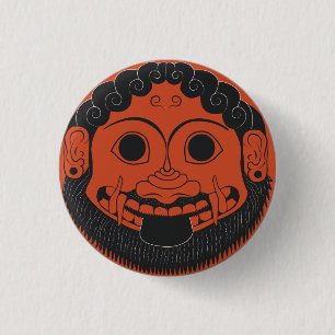 Medusa Apotropaic Altgriechische-Kunst Button