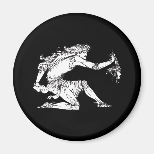 Medusa Aubrey Beardsley Magnet (Vorne)
