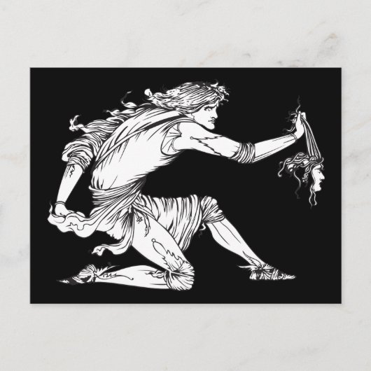 Medusa Aubrey Beardsley Postkarte (Vorderseite)