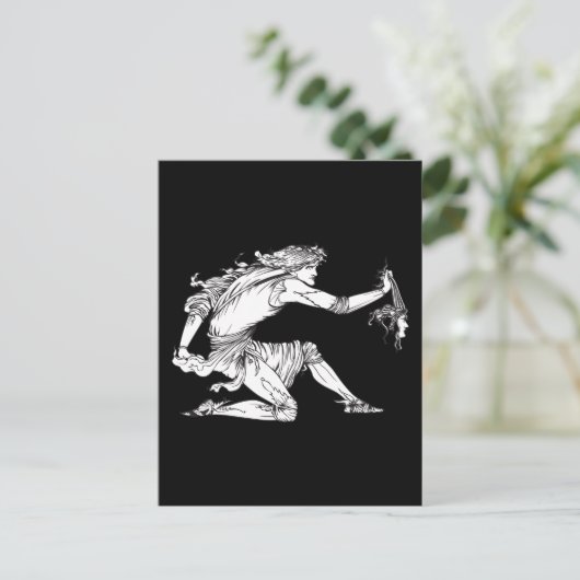 Medusa Aubrey Beardsley Postkarte (Stehend Vorderseite)