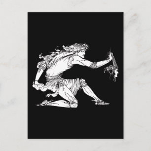 Medusa Aubrey Beardsley Postkarte