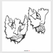 Medusa awaynowe Horror 11MMHeads DoubleHeaded 2025 Aufkleber (Blatt)