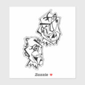 Medusa awaynowe Horror 14MMHeads DoubleHeaded 2025 Aufkleber (Blatt)