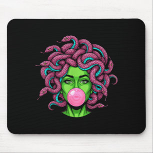 Medusa bläst Bubble-Gum P Kunst-Mythologie-Design  Mousepad