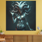 „Medusa – Blick der Macht“ Leinwanddruck (Insitu (Wohnzimmer))