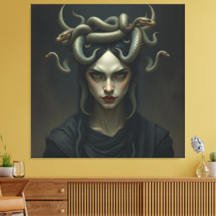 „Medusa – Blick der Macht“ Leinwanddruck