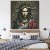 „Medusa – Blick der Macht“ Leinwanddruck (Insitu (Schlafzimmer))