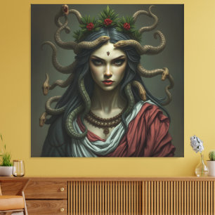 „Medusa – Blick der Macht“ Leinwanddruck