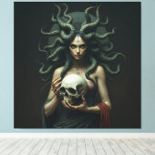 „Medusa – Blick der Macht“ Leinwanddruck (Insitu (Holzboden))