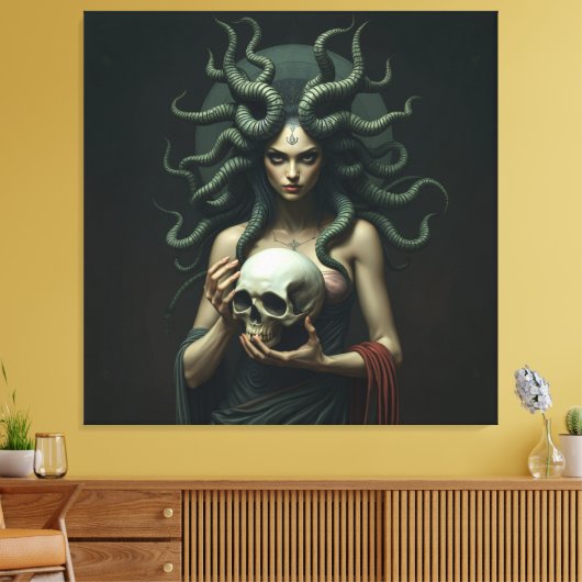 „Medusa – Blick der Macht“ Leinwanddruck (Insitu (Wohnzimmer))