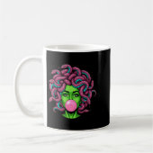 Medusa Blowing Bubblegum P Art Mythology Design Kaffeetasse (Links)